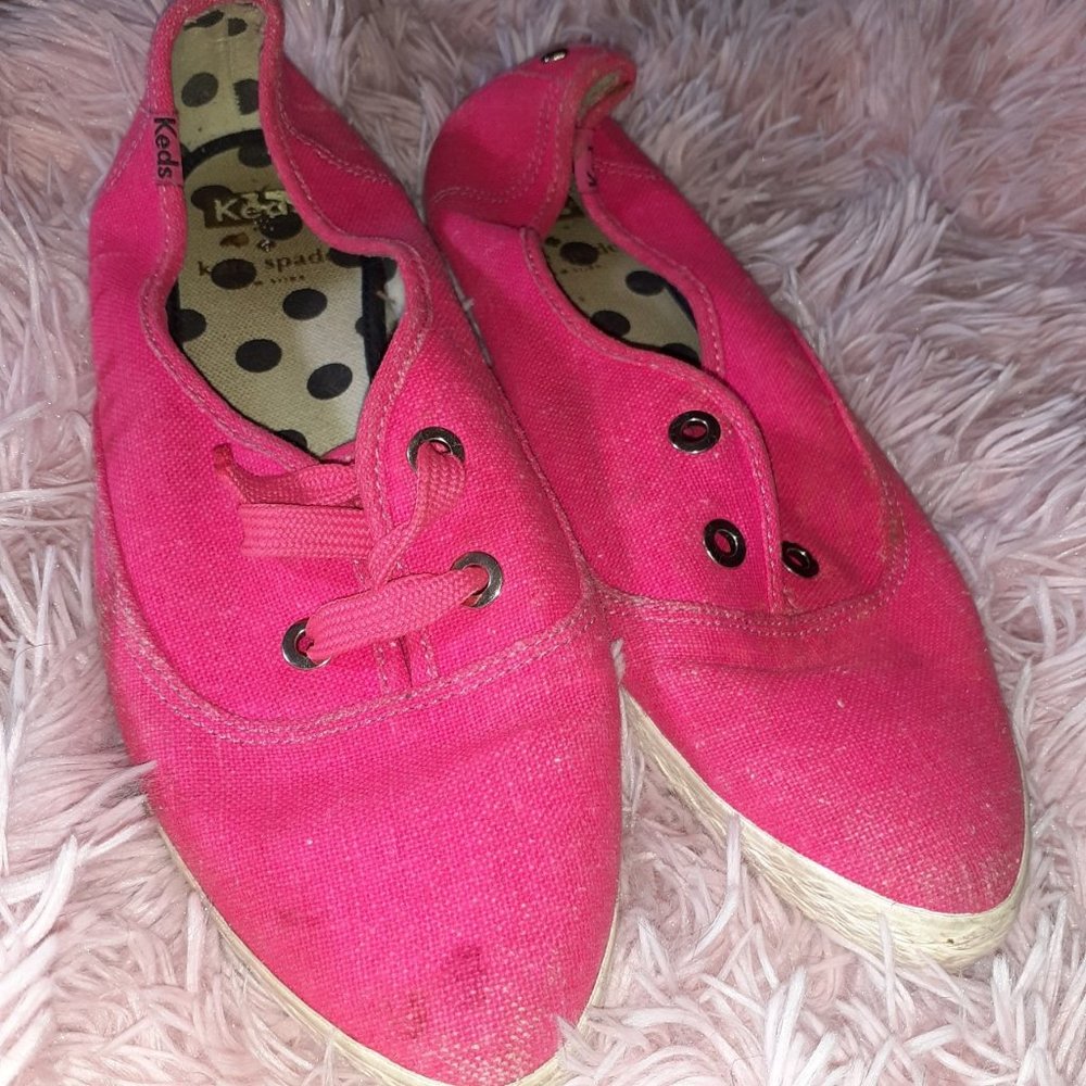 Pink Pointed Kate Spade NY Keds Shoes (7.5)